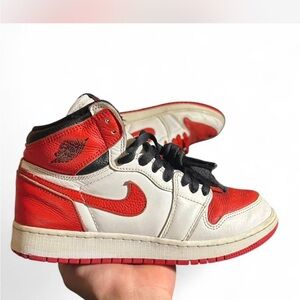Jordan Athletic Shoes Red and White